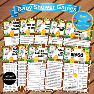 Baby Shower / Birthday / Holiday Printable Games