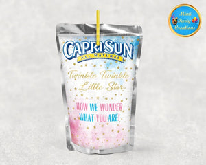 Twinkle Twinkle Little Star Capri Sun Labels Design - Instant Download