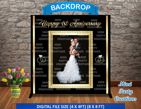 Wedding / Anniversary Backdrop - Digital File Only